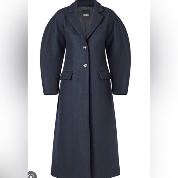 Mango x Pernille Navy Wool Coat, Small - Picture 1 of 5